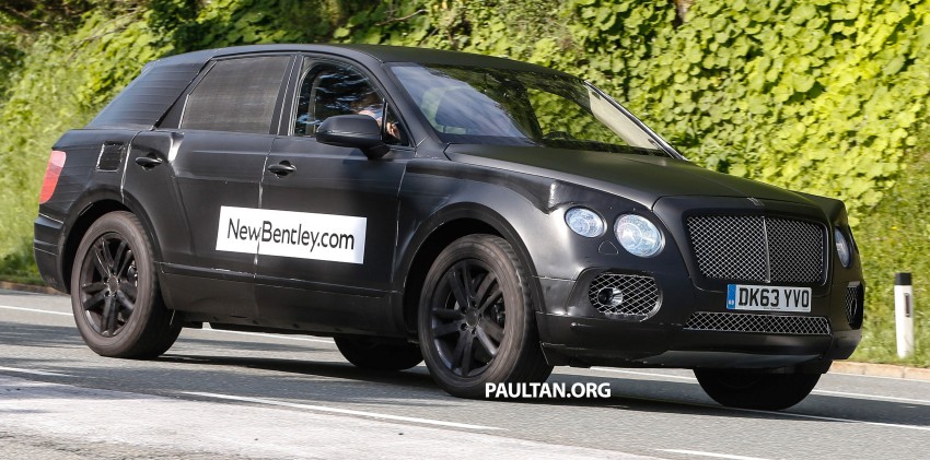 SPYSHOTS: Production Bentley SUV sighted on test 254192