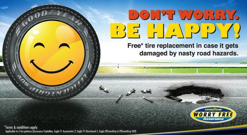 Goodyear Worry Free Assurance programme – free replacement tyres for irreparable road hazard damage 254481