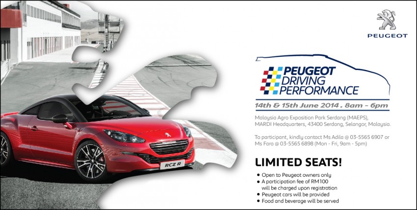 AD: Peugeot Driving Performance programme launched to cultivate safer drivers – take part today! 252017