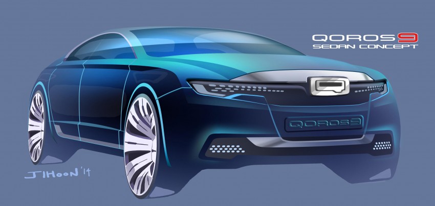 Qoros 9 Sedan Concept – a student’s 2020 vision 254770