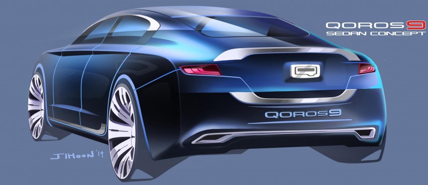Qoros 9 Sedan Concept – a student’s 2020 vision 254776