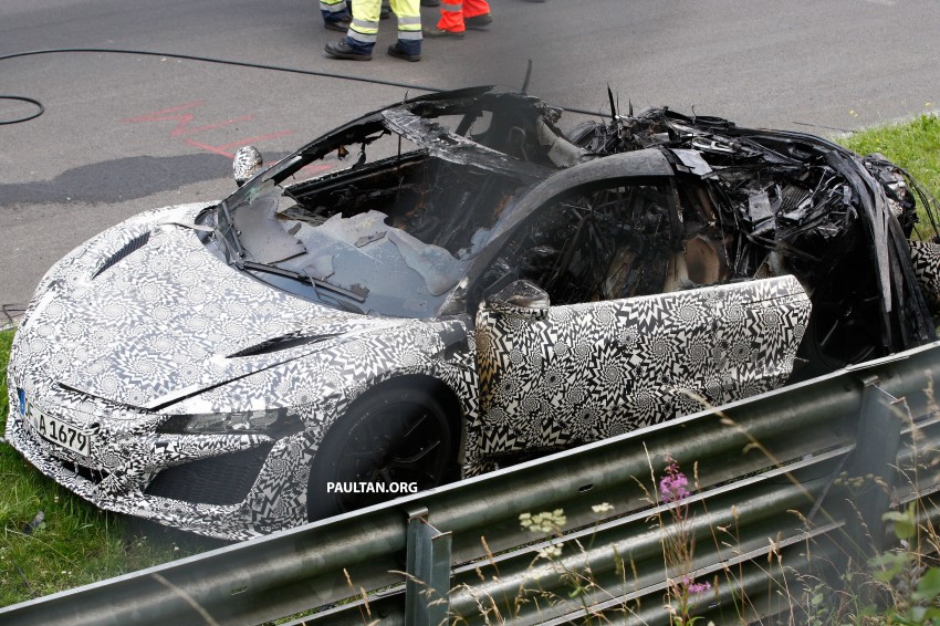 Acura/Honda NSX prototype burns down on the ‘Ring 260542