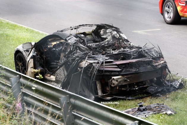 Acura/Honda NSX prototype burns down on the ‘Ring