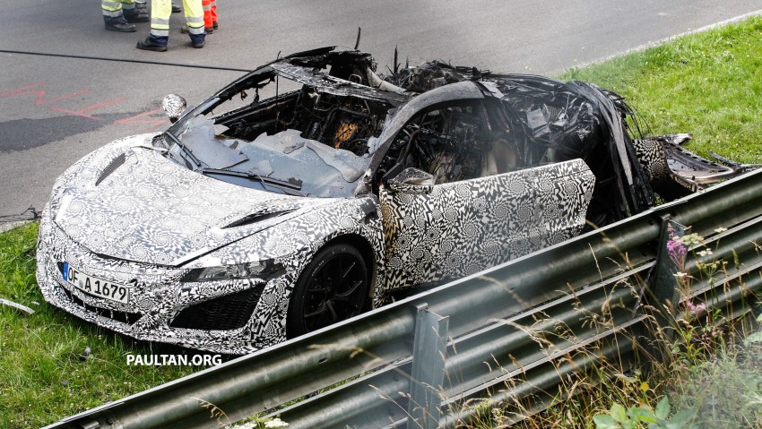 Acura/Honda NSX prototype burns down on the ‘Ring 260557