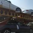 SPYSHOTS: Mercedes-Benz C-Class W205 sighted on a trailer in Malaysia – is this a first batch of CBU cars?