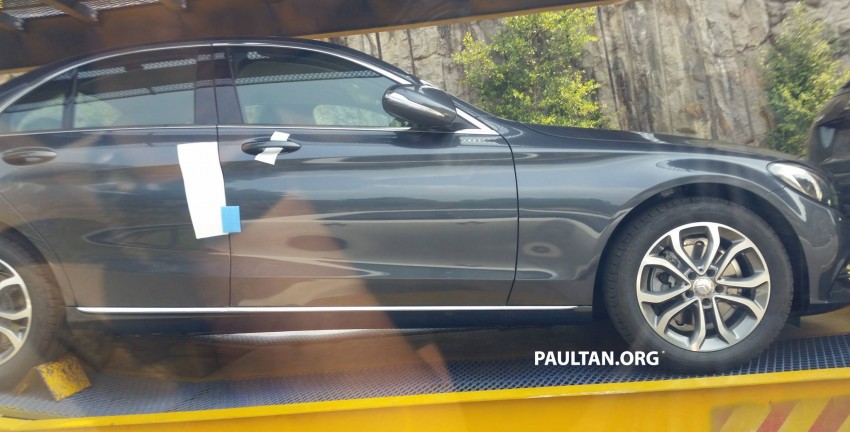 SPYSHOTS: Mercedes-Benz C-Class W205 sighted on a trailer in Malaysia – is this a first batch of CBU cars? 260387