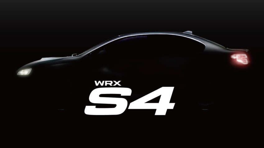 JDM Subaru WRX S4 teased ahead of August 25 debut 260673