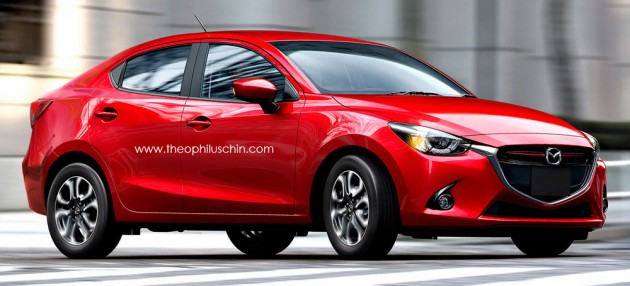  2015 Mazda 2 Sedan – primeros detalles y especificaciones - paultan.org
