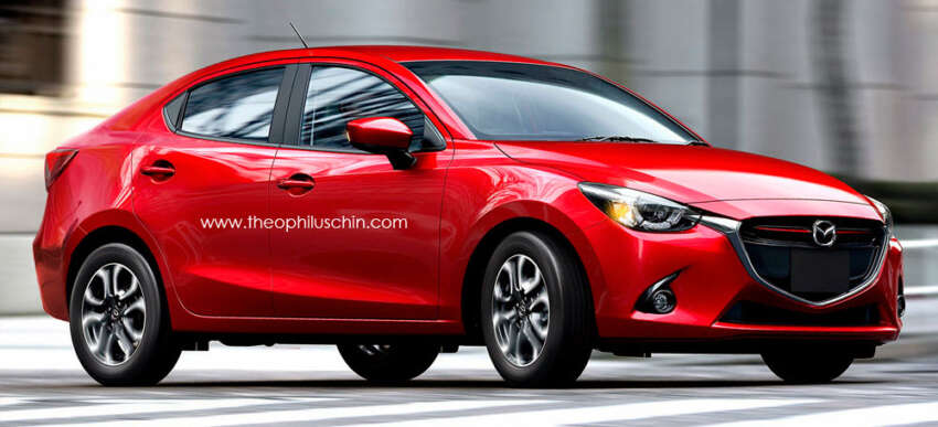 Mazda 2 to spawn Sedan and SUV siblings – could a ‘Zoom Zoom’ Honda City competitor look like this? 259913