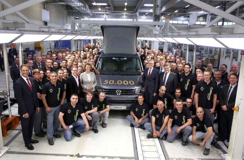 VW celebrates 50,000th T5 California camper van 261132