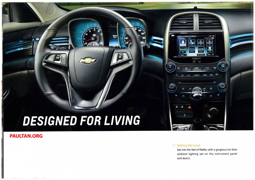Chevrolet Malibu Malaysia specs revealed in brochure 261549