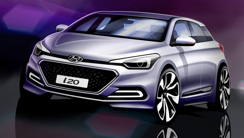 2015 Hyundai i20 renderings shown, August 11 debut 261841
