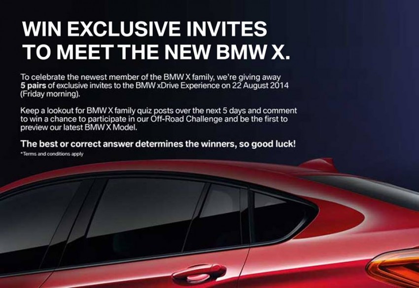 BMW X4 launching this month, you can be there too! Image #262835