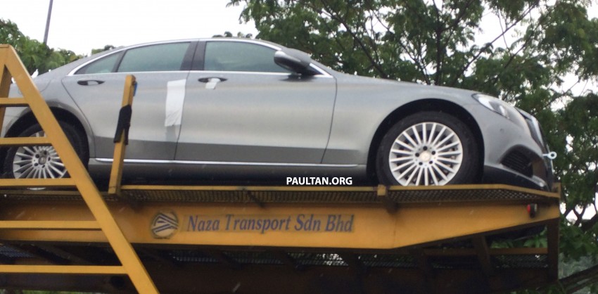 SPYSHOTS: W205 Mercedes-Benz C-Class seen on trailer – both sport and louvred grille for Malaysia 271256
