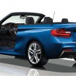 BMW 2 Series Convertible with M Sport pack revealed