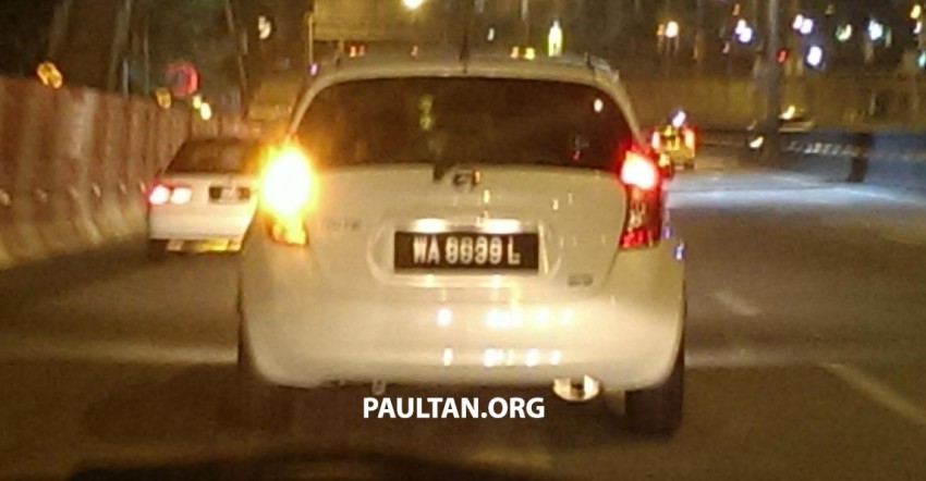 SPYSHOTS: White Nissan Note sighted in Malaysia with registered Wilayah number plate 275553