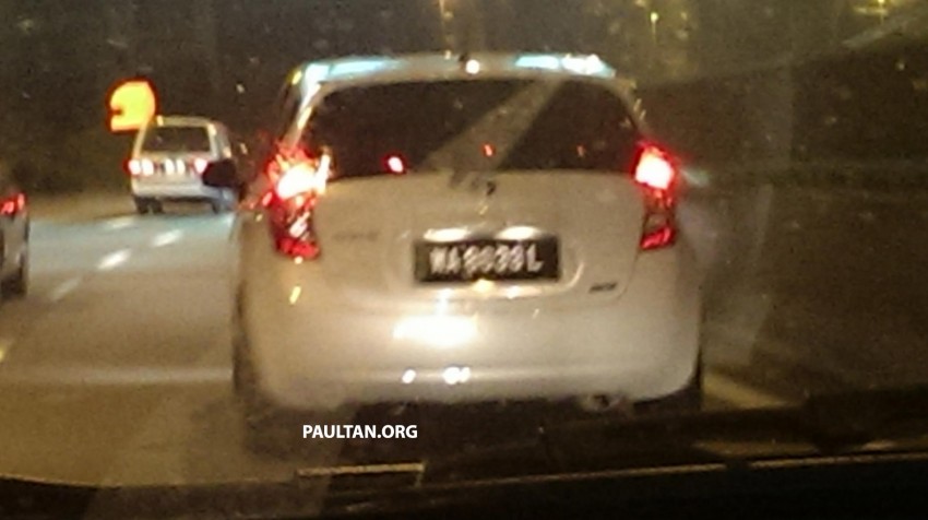 SPYSHOTS: White Nissan Note sighted in Malaysia with registered Wilayah number plate 275556