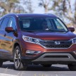 2015 Honda CR-V facelift – 2.4 i-VTEC with CVT for the US, and 1.6 i-DTEC with nine-speed auto for Europe