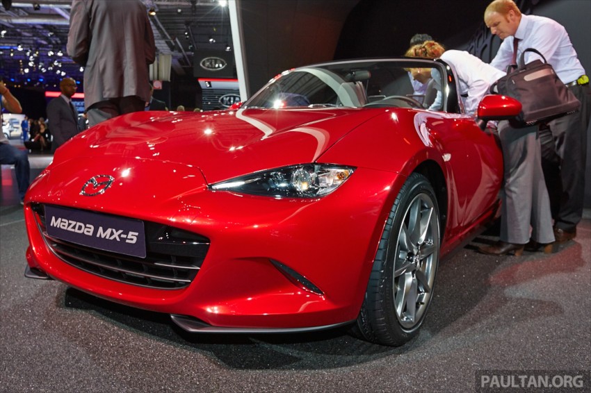 2016 Mazda MX-5 makes public debut in Paris: 2.0 litre SkyActiv-G in the US, rest of the world get 1.5 litre 278131