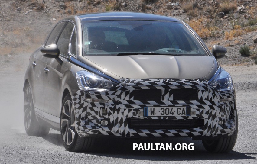 SPYSHOT: Facelifted Citroen DS5 shows its new nose 280726