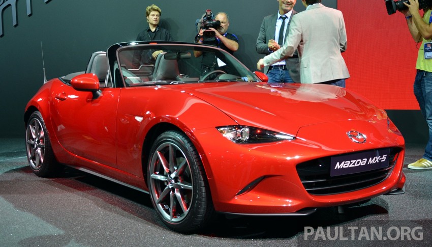 2016 Mazda MX-5 makes public debut in Paris: 2.0 litre SkyActiv-G in the US, rest of the world get 1.5 litre 278142