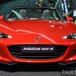 2016 Mazda MX-5 makes public debut in Paris: 2.0 litre SkyActiv-G in the US, rest of the world get 1.5 litre