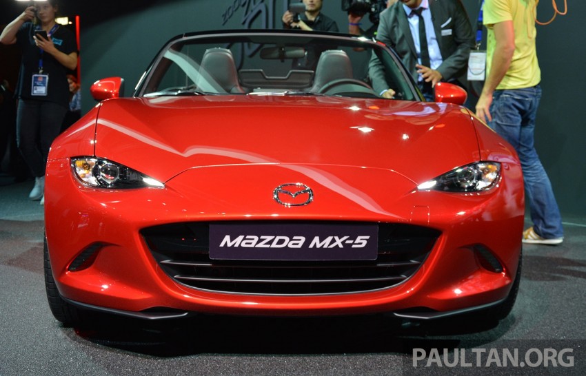 2016 Mazda MX-5 makes public debut in Paris: 2.0 litre SkyActiv-G in the US, rest of the world get 1.5 litre 278145