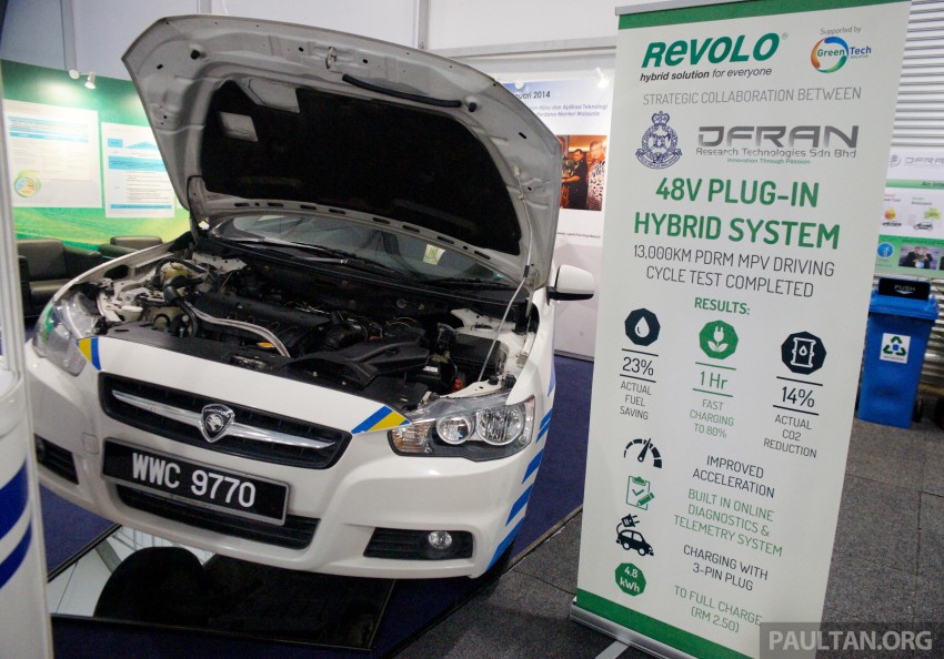 Revolo hybrid kit at IGEM 2014 – PDRM evaluation showed 23% less fuel used, 14% less CO2 emissions 281256