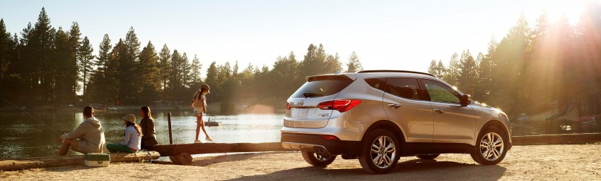 Hyundai Santa Fe gets updated for 2015 in the US – improved steering and suspension, power tailgate 282187