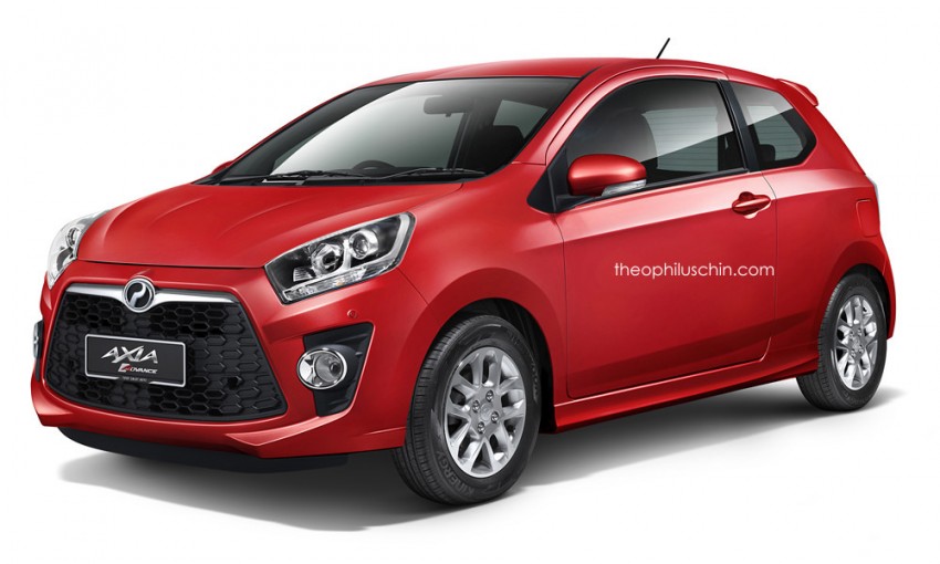 RENDERED: Perodua Axia Sports, three-door version 280369