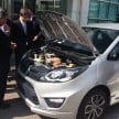 Proton Iriz EV prototype in Korea, developed with LG!