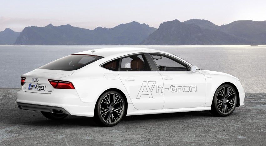 Audi A7 Sportback h-tron quattro features both hydrogen fuel cell tanks and plug-in charging 289920