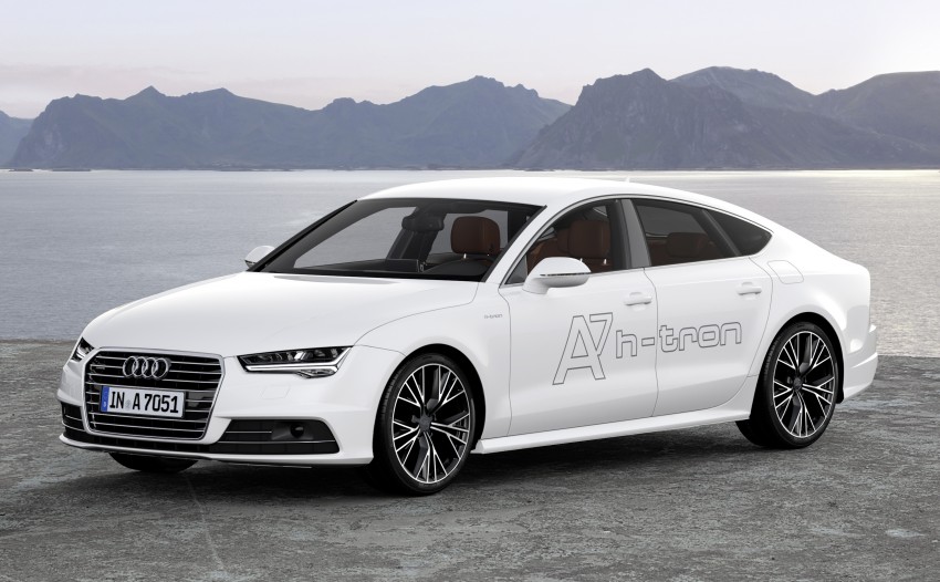 Audi A7 Sportback h-tron quattro features both hydrogen fuel cell tanks and plug-in charging 289940