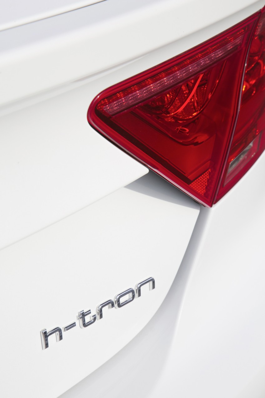 Audi A7 Sportback h-tron quattro features both hydrogen fuel cell tanks and plug-in charging 289922