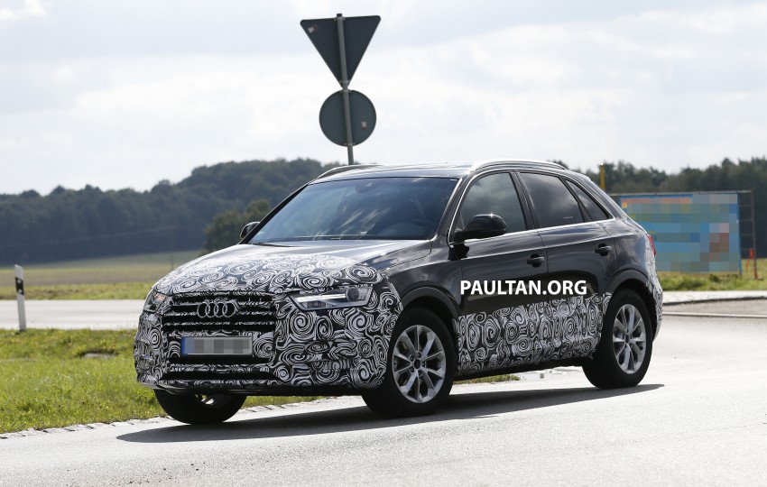 SPYSHOTS: Audi Q3 facelift captured testing 285040