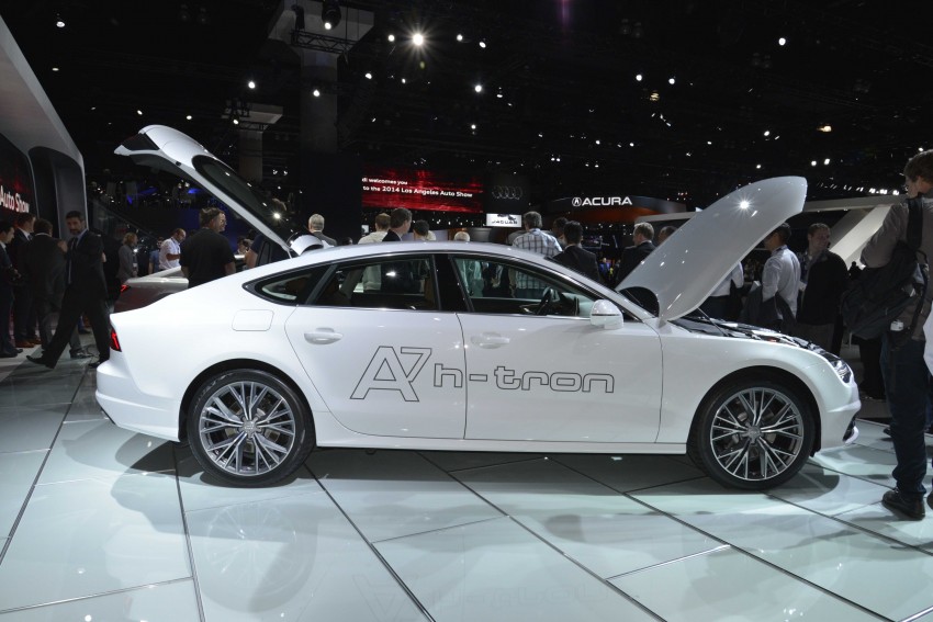 Audi A7 Sportback h-tron quattro features both hydrogen fuel cell tanks and plug-in charging 290423