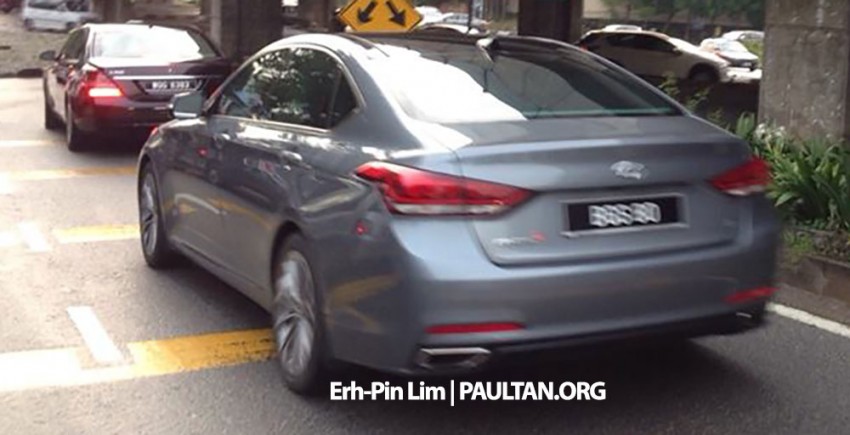 SPIED: Registered Hyundai Genesis 3.8 on the move 293074