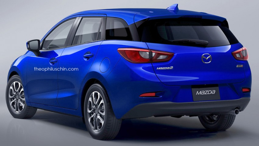 Mazda 2 Wagon imagined, complete with floating roof 292990
