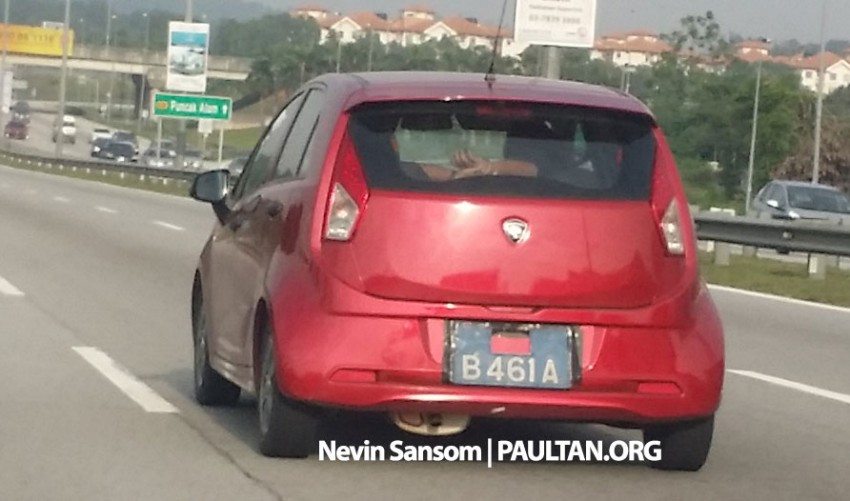 Different bumper spotted – is this the Proton Iriz SV? 297530