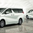 Toyota Vellfire 2.5, Alphard 3.5 dan 3.5 Executive Lounge 2016 sedia untuk ditempah – spesifikasi penuh didedahkan, harga rasmi belum diumumkan