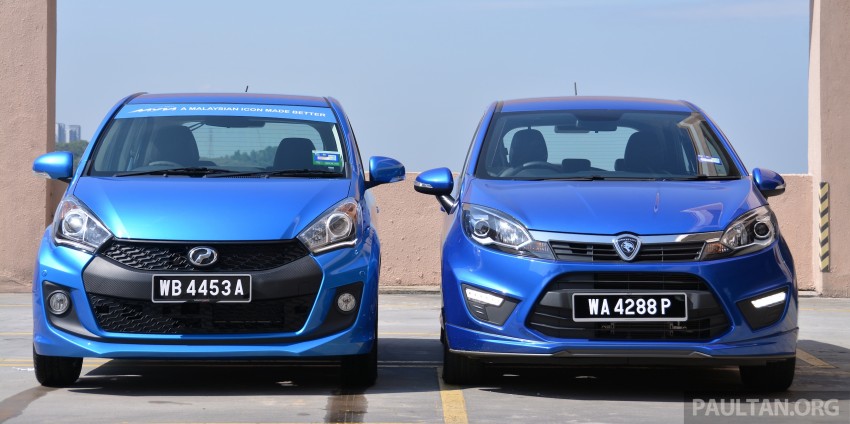 GALLERY: 2015 Perodua Myvi facelift vs Proton Iriz Image #304698