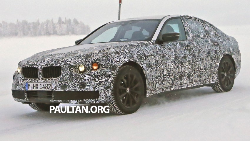 SPYSHOTS: G30 BMW 5 Series plug-in caught testing 305527