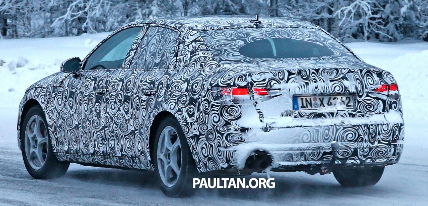 SPYSHOTS: New Audi A4 B9 having fun in the snow 305942
