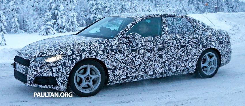 SPYSHOTS: New Audi A4 B9 having fun in the snow 305944