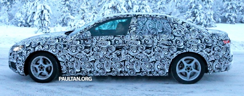 SPYSHOTS: New Audi A4 B9 having fun in the snow 305939