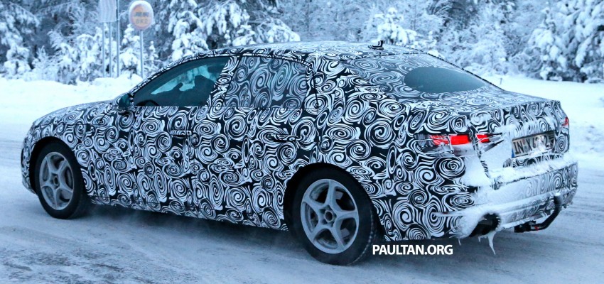 SPYSHOTS: New Audi A4 B9 having fun in the snow 305941