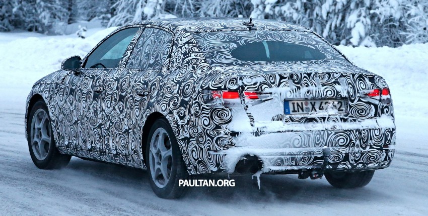 SPYSHOTS: New Audi A4 B9 having fun in the snow 305943