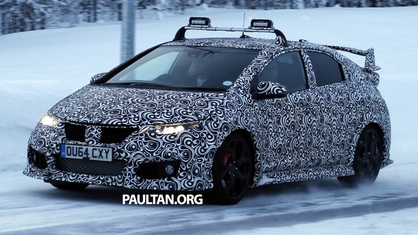 SPIED: Honda Civic Type R on test in snowy Sweden 303771