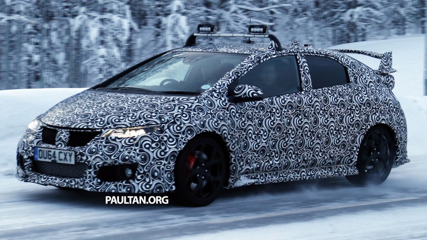 SPIED: Honda Civic Type R on test in snowy Sweden 303768