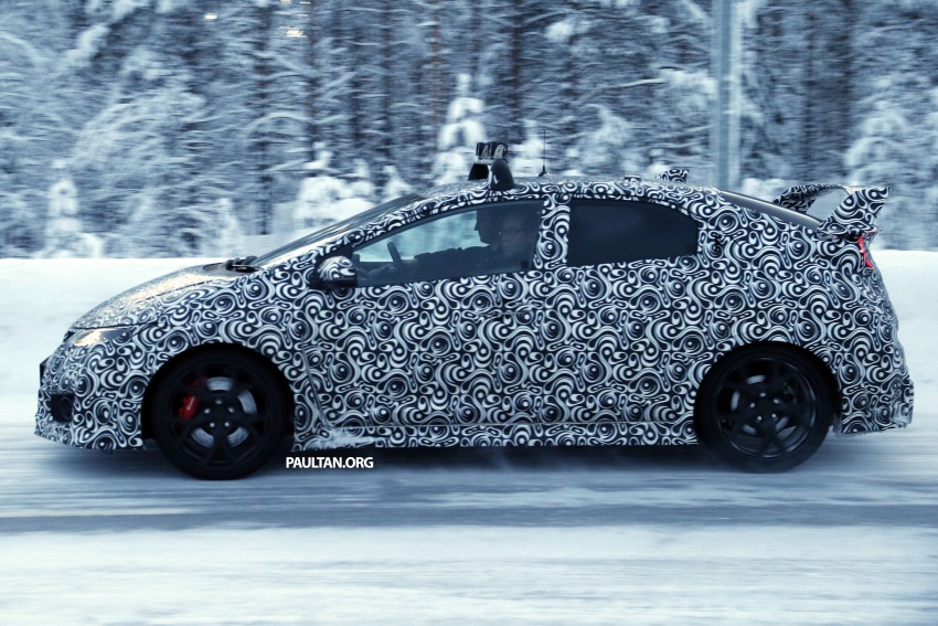 SPIED: Honda Civic Type R on test in snowy Sweden 303769